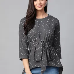 KALINI Polka Dot Print Top-picture-16