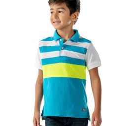 Cherry Crumble By Nitt Hyman Kids Multicolor Striped Polo T-Shirt-picture-49