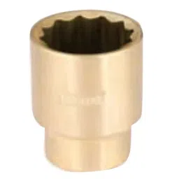 De Neers 1/2 inch Non Sparking Drive Socket Al-Br 1.1/4 inch SAE Size, NS-N-A-S 1.1/4A-46