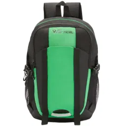 The Vertical Voyage 26 Ltrs Black & Green Large Laptop Backpack-10