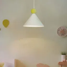 Fos Lighting Serve Up the Spotlight White Tennis Ball Pendant Light-image-2