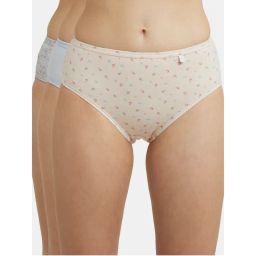 Jockey 1406 Women High Coverage Super Combed Cotton Hipster-Light Prints (Pack of 3)-picture-1