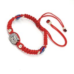Red silk dori Buddha head evil eye Bracelet-image-84
