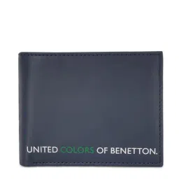 United Colors of Benetton Ainara Navy Leather Solid Bi-Fold Wallet-picture-16