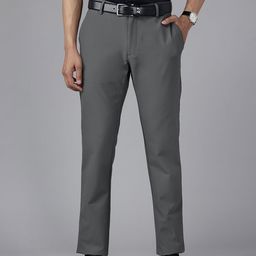 Blackberrys Men Slim Fit Low-Rise Formal Trousers-picture-4
