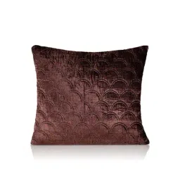 Home4U Lara Brown Velvet Rayon Cushion Cover - Set of 1-image-41