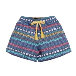 Plum Tree Kids Navy Printed Shorts-image-3