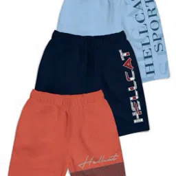HELLCAT Kids Multicolor Printed Shorts (Pack Of 3)-image-58