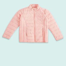 Pantaloons Junior Kids Pink Quilted Full Sleeves Jacket-image-79