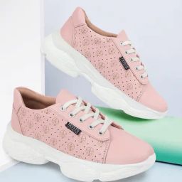 Fausto Women's Pink Sneakers-image-83