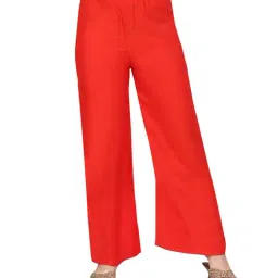 Aarika Kids Red Solid Palazzos-image-77