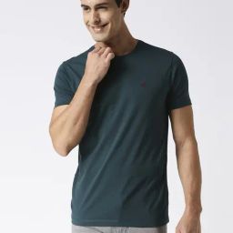 Dragon Hill Bottle Green Slim Fit T-Shirt-image-75