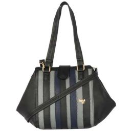 Baggit Black Textured Medium Hobo Handbag-image-32