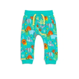 H by Hamleys Infants Boys Green Printed Joggers-image-13