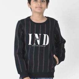 Crimsoune Club Kids Navy Printed Full Sleeves Sweatshirt-image-96