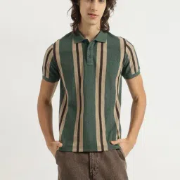United Colors Of Benetton Green Regular Fit Striped Polo T-Shirt-picture-22