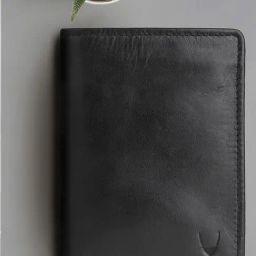 Hidesign Black Solid Leather Bi-Fold Wallet-11