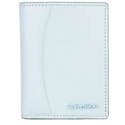 CALVIN KLEIN Slate Grey Pebb Leather Bi-Fold Wallet-47