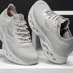 Red Tape Men's Hoop Heros Light Grey Running Shoes-37