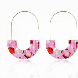 Arzonai Contemporary Half Hoop Earrings-image-99