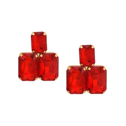MEMOIR Gold Plated Contemporary Drop Earrings-image-70