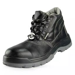Go Work Gear Steel Toe Safety Shoes High Ankle Leather Size UK 10 Black and Grey, REIPL-TAGAIR-BLK-GREY-10-image-38