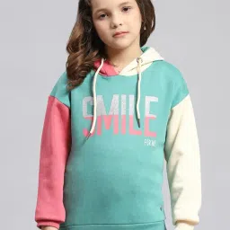Monte Carlo Kids Green & Cream Printed Full Sleeves Sweatshirt-image-65