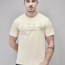 Woods White Cotton Regular Fit Printed T-Shirt-picture-48