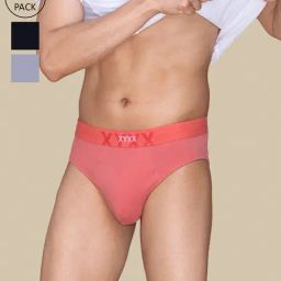XYXX Multicolor Cotton Briefs - Pack of 3-image-10