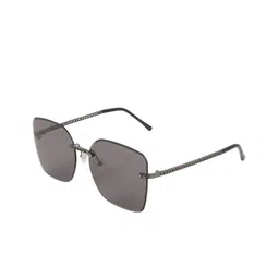 BAYBERRY Unisex Black Lens & Black Oversized Sunglasses with-16