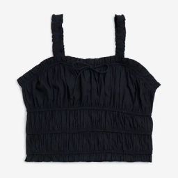 Y&F Kids by Westside Black Smocked Cotton Top-image-25