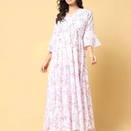 SHOWOFF Pink Floral Print Maxi Dress-image-35