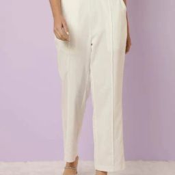 Jaipur Kurti White Plain Pants-picture-44