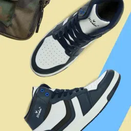 Hirolas Men's Blue Ankle High Sneakers-picture-20