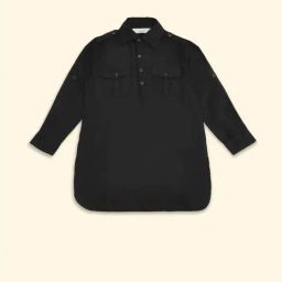 Pantaloons Baby Kids Black Regular Fit Full Sleeves Kurta-picture-3