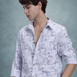 R.Code by The Roadster Life Co. Abstract Printed Casual Shirt-image-24