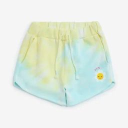 HOP Kids by Westside Yellow Tie-Dye Printed Mid-Rise Cotton Shorts-image-62