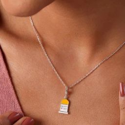 Mia by Tanishq 92.5 Sterling Silver Birthday Milestone Yellow Charm-picture-29