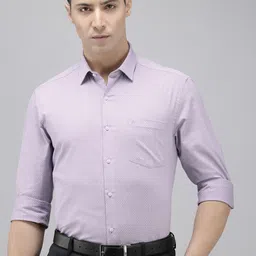 Arrow Pure Cotton Self Design Manhattan Slim Fit Opaque Formal Shirt-picture-43