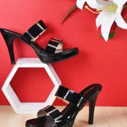 The White Pole Women's Black Casual Stilettos-image-31