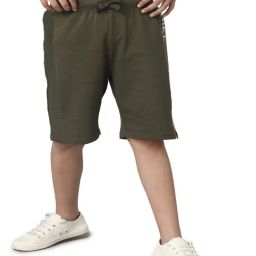 Under Fourteen Only Kids Green Solid Shorts-picture-34