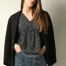 Vero Moda Black & White Printed Top-picture-10