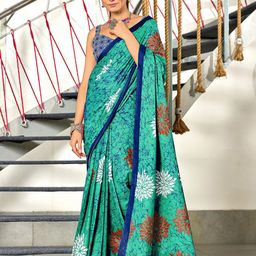 KALINI Floral Block Print Saree-picture-19
