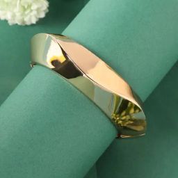 Sohi Women's Metallic Wave Bracelet - Gold-16