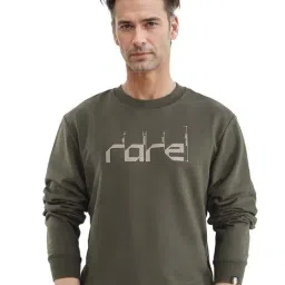 Rare Rabbit Olive Regular Fit Graphic Sweatshirt-image-20