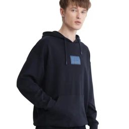 Rare Rabbit Navy Boxy Fit Solid Sweatshirt-31