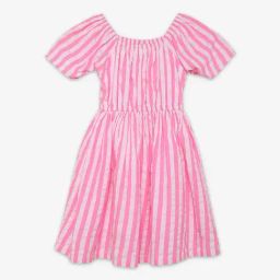 Ed-a-Mamma Kids Pink Striped Dress-image-84