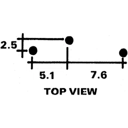 Vishay Through Hole Trimmer Resistor 1/2 W Power 200 Ω Resistance Pin Terminal, M43P201KB40 image 2