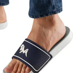 Neemans Men's Signature Navy Slides-image-20