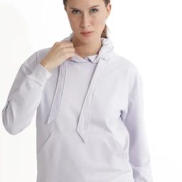 RAREISM Purple Cotton Blend Solid Long Sleeves Sweatshirt-image-102